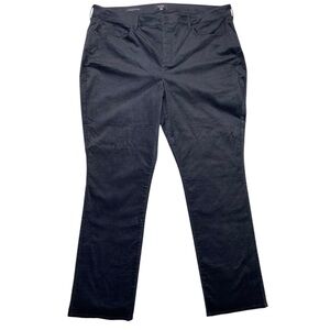 NYDJ Marilyn Straight Velveteen Pants Black NWT Plus Size 20W Lift Tuck® Women’s